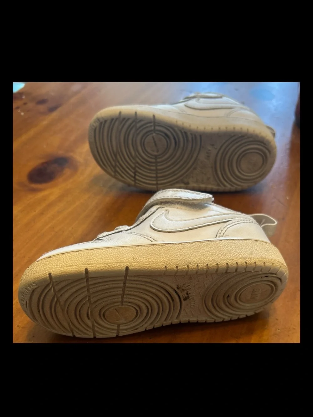 Nike Force One Toddle 7c White Tennis Shoes Lace Easy On